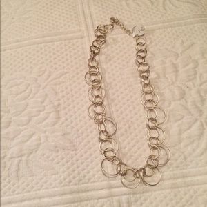 Sliver circle necklace
